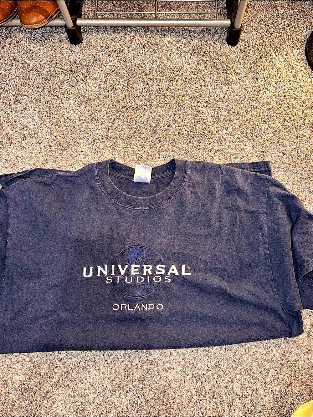 Universal Studios Orlando Embroidered Globe Logo T-Shirt Orlando Globe Logo